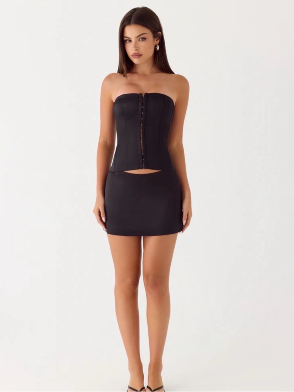 All My Ladies Strapless Corset Top- Peppermayo